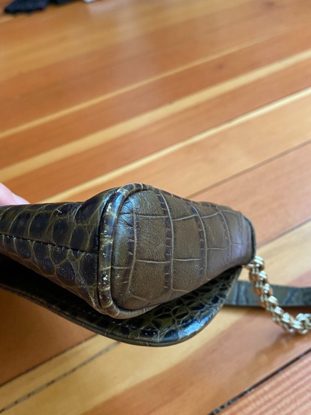 Vintage Ann Taylor Leather Shoulder Bag - Picture 4 of 7